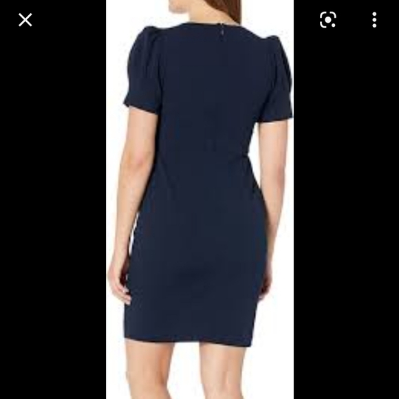 DKNY Puff-Sleeve Sheath Dress - Picture 2 of 5